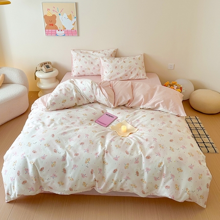 典曼家纺 2025新款13372印花小清新四件套 初见