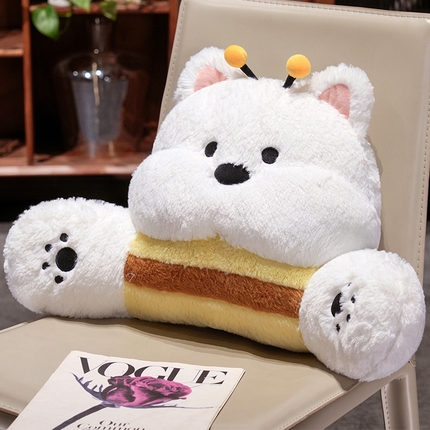 91家纺网 家纺一手货源 找家纺 （总）仟亿莱 2025新款西高地拥抱式床头腰靠