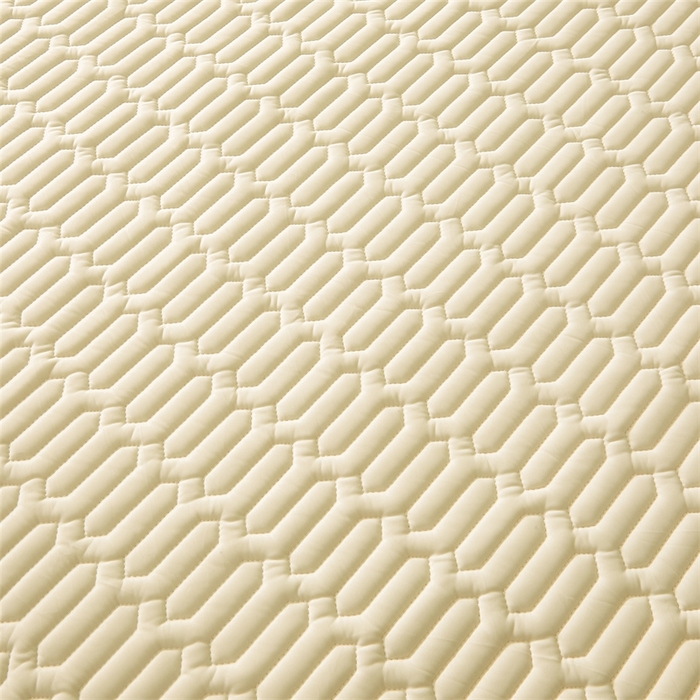 91家纺网 家纺一手货源 找家纺 雯豆2025夏季新品0.4乳胶凉席平铺款三件套凉感丝席梦思床罩 乳胶凉席-香草黄