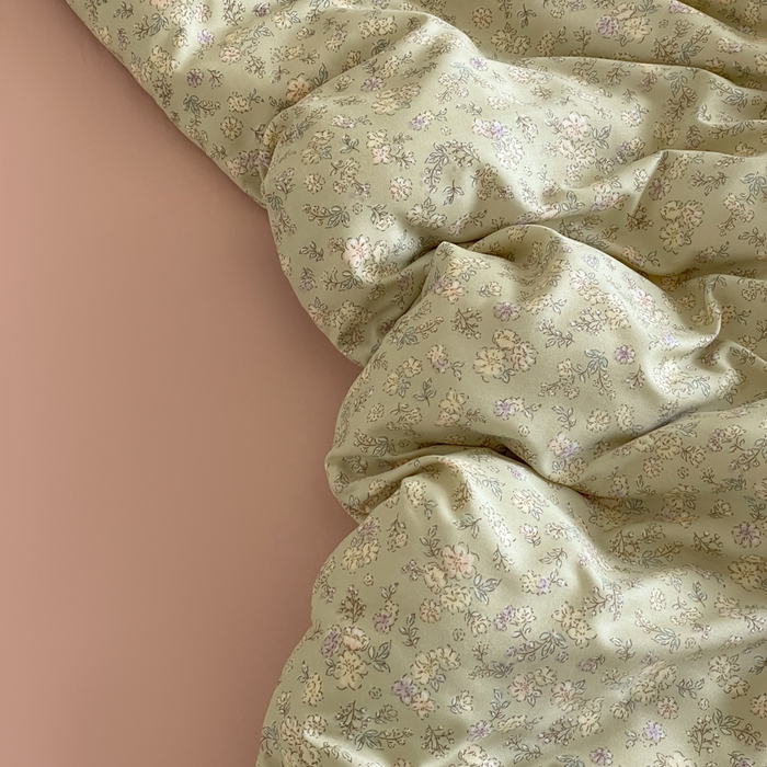 91家纺网 家纺一手货源 找家纺 诺梵家纺 2025新款有氧双层纱印花四件套 花夕子