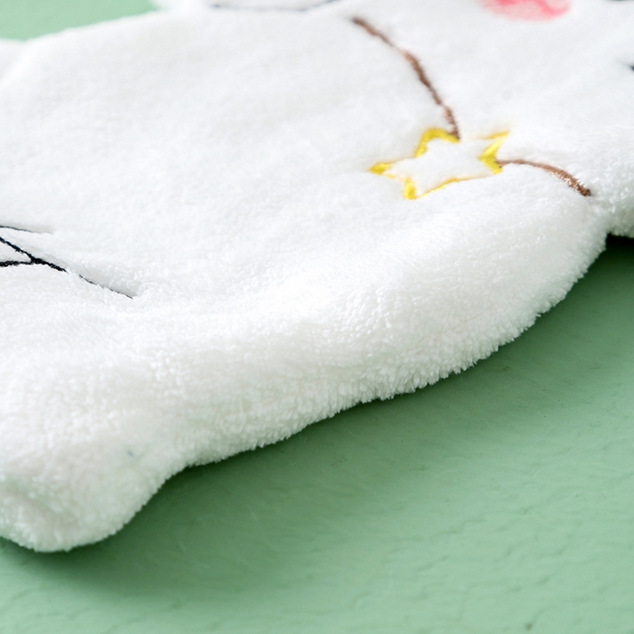 91家纺网 家纺一手货源 找家纺 彩虹毛巾 2025新款卡通小狗擦手巾厨房卫生间擦手帕 趴趴狗