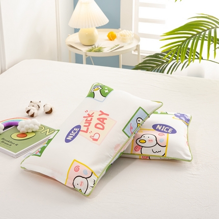 萌番宝 A类新款60支长绒棉纯棉儿童枕套枕头 鸭子侦探