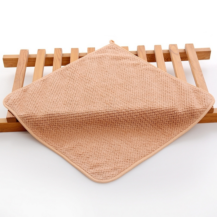 91家纺网 家纺一手货源 找家纺 彩虹新款加厚加大珊瑚绒菠萝格方巾毛巾浴巾套装外贸跨境大浴巾吸水加厚大毛巾浴巾两件套 菠萝格方巾棕色