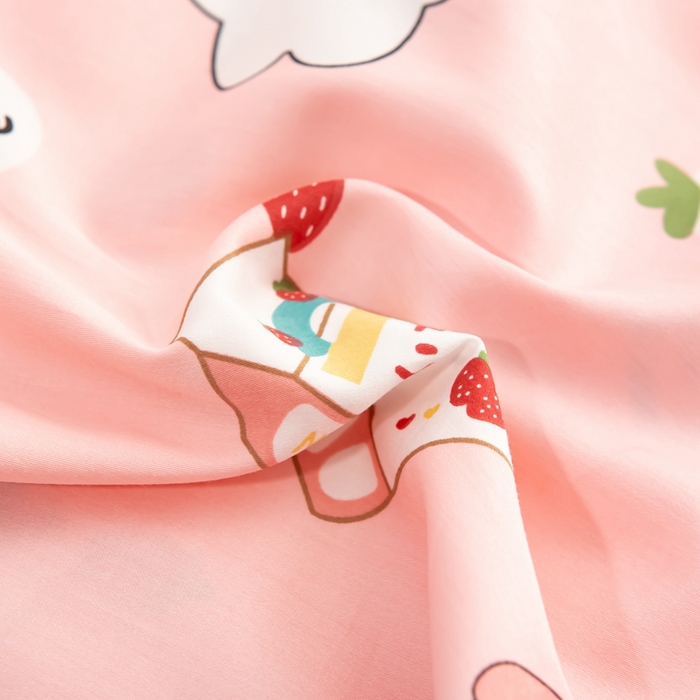 91家纺网 家纺一手货源 找家纺 萌番宝 A类新款60支长绒棉纯棉儿童枕套枕头 琦琦熊