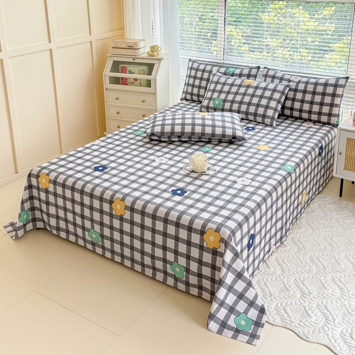 91家纺网 家纺一手货源 找家纺 仟网汇 2025新款老粗布床单粗布凉席老粗布单床单枕套单品 格调