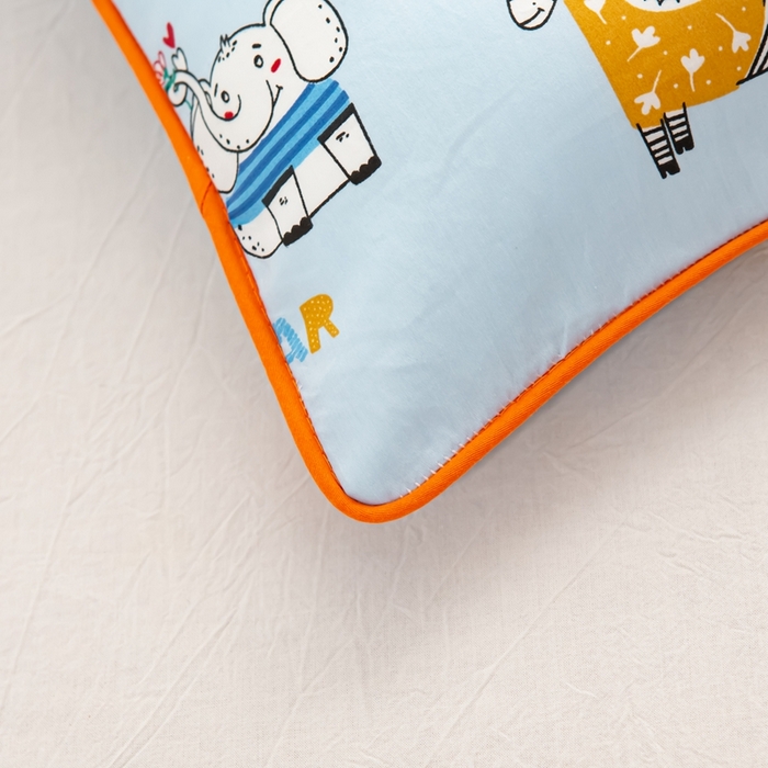 91家纺网 家纺一手货源 找家纺 萌番宝 A类新款60支长绒棉纯棉儿童枕套枕头 疯狂动物城