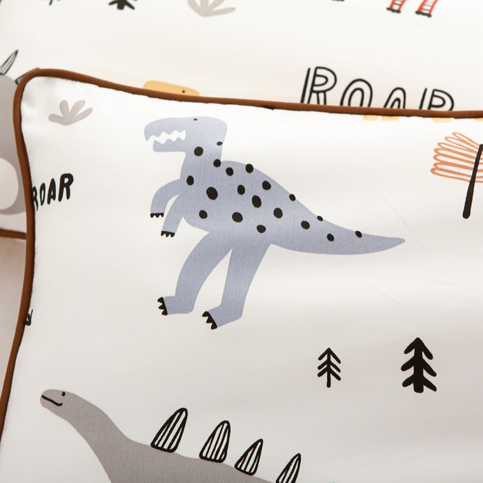 91家纺网 家纺一手货源 找家纺 萌番宝 A类新款60支长绒棉纯棉儿童枕套枕头 霸王龙