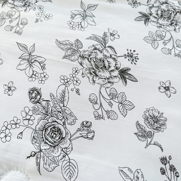 91家纺网 家纺一手货源 找家纺 好欣怡家纺 2026新款水洗棉夏被空调被被子被芯印花小清新夏凉被直播热款 水洗棉包边款-复古花园