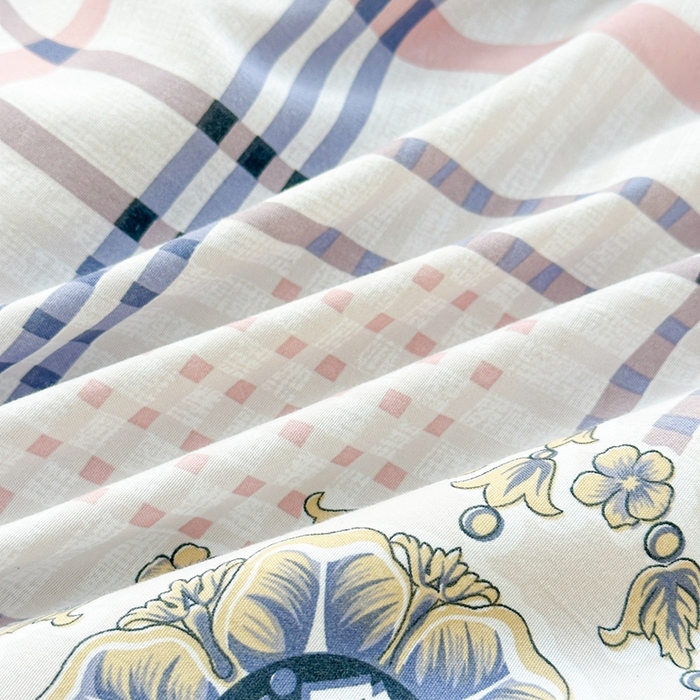 91家纺网 家纺一手货源 找家纺 好欣怡家纺 2026新款水洗棉夏被空调被被子被芯印花小清新夏凉被直播热款 水洗棉包边款-清雅格调