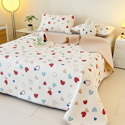 91家纺网 家纺一手货源 找家纺 （总）恒尚居 2025新款全棉床盖床单小清新床垫床褥垫-跑量（四季款）