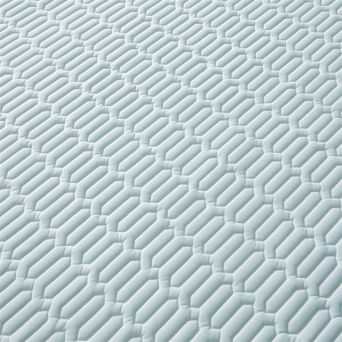 91家纺网 家纺一手货源 找家纺 雯豆2025夏季新品0.4乳胶凉席平铺款三件套凉感丝席梦思床罩 乳胶凉席-风铃蓝