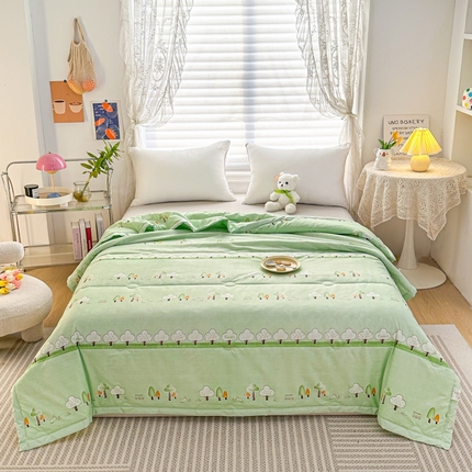 91家纺网 家纺一手货源 找家纺 （总）好欣怡家纺 2025新款生态棉夏被礼品被空调被直播引流款夏凉被子