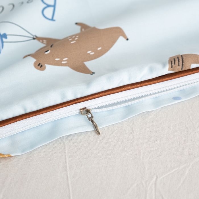 91家纺网 家纺一手货源 找家纺 萌番宝A类新款60支长绒棉纯棉儿童枕套枕头枕头套40x60单只30x50内胆套 星愿动物园