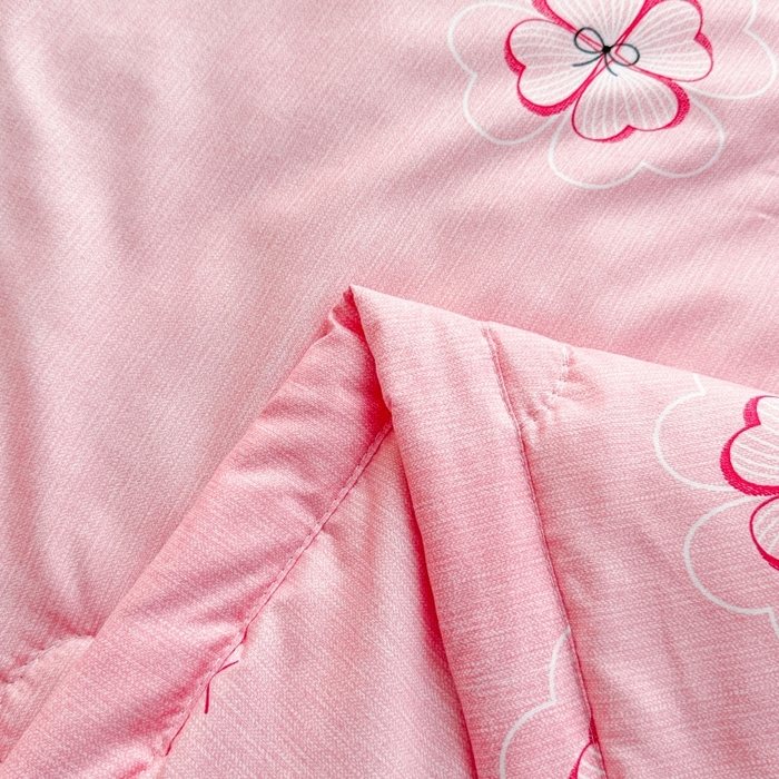 91家纺网 家纺一手货源 找家纺 好欣怡家纺 2026新款生态棉夏被礼品被空调被直播引流款夏凉被子 生态棉包边款-粉色