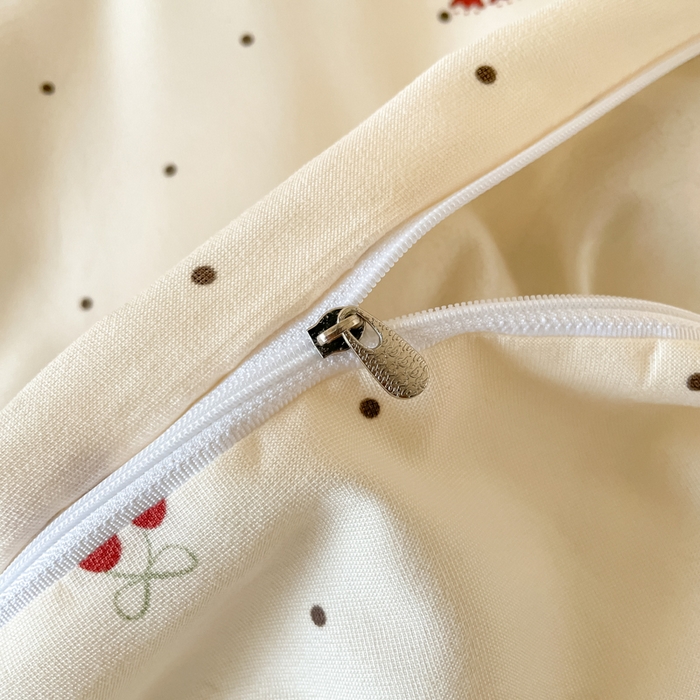 91家纺网 家纺一手货源 找家纺 诺梵家纺 2025新款有氧双层纱印花四件套 叮当熊