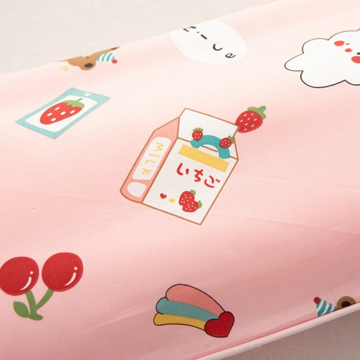 91家纺网 家纺一手货源 找家纺 萌番宝 A类新款60支长绒棉纯棉儿童枕套枕头 琦琦熊