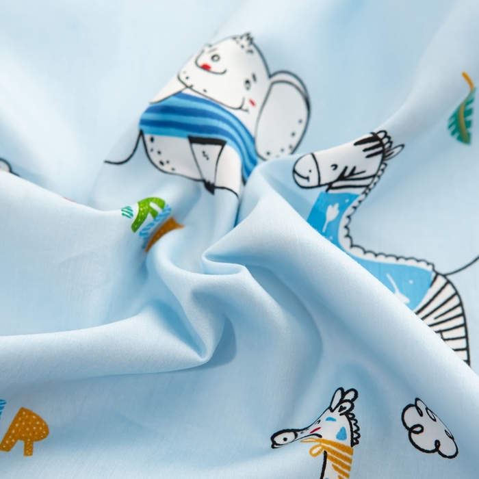 91家纺网 家纺一手货源 找家纺 萌番宝 A类新款60支长绒棉纯棉儿童枕套枕头 疯狂动物城