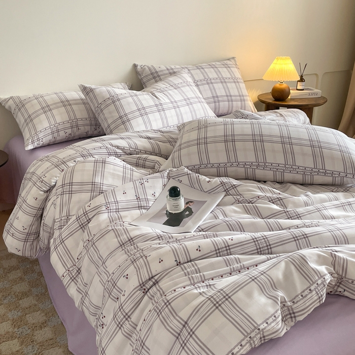 91家纺网 家纺一手货源 找家纺 诺梵家纺 2025新款有氧双层纱印花四件套 卢卡斯