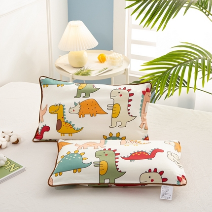 萌番宝 A类新款60支长绒棉纯棉儿童枕套枕头 小神龙