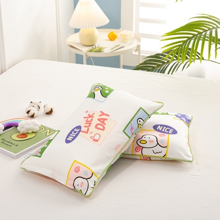 萌番宝A类新款60支长绒棉纯棉儿童枕套枕头枕头套40x60单只30x50内胆套 鸭子侦探