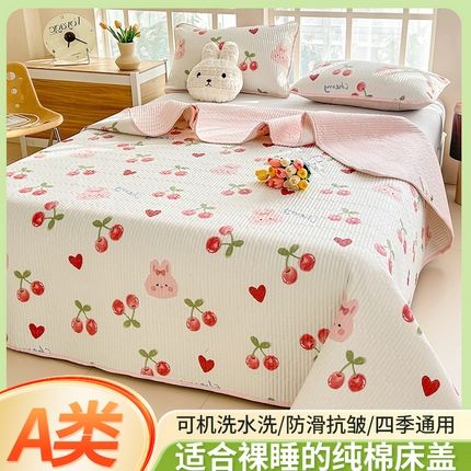 91家纺网 家纺一手货源 找家纺 （总）恒尚居 2025新款全棉床盖床单小清新床垫床褥垫-跑量（四季款）