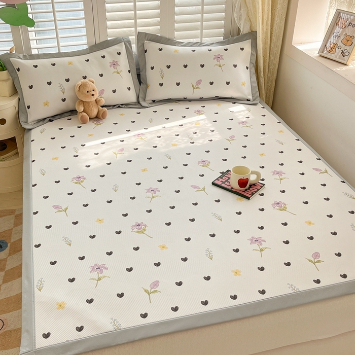 91家纺网 家纺一手货源 找家纺 星座家纺 2025新款大斜纹复合冰丝凉席-床席款 奇妙幻想