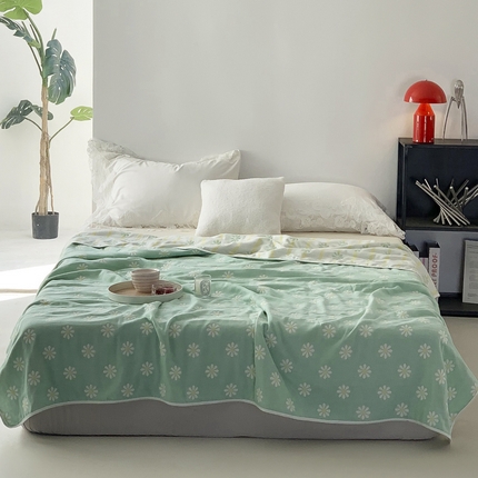 91家纺网 家纺一手货源 找家纺 （总）爱港家纺 2025新款全棉A类六层纱布毛巾被 夏被