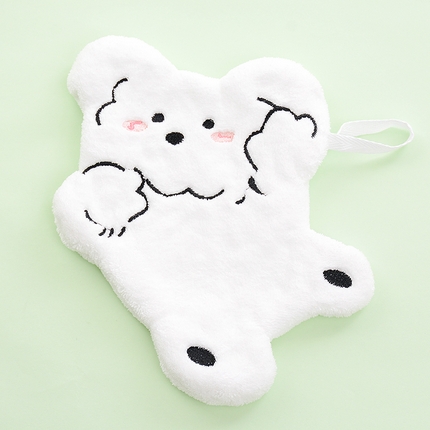 彩虹毛巾 2025新款卡通小狗擦手巾厨房卫生间擦手帕 跳舞小狗