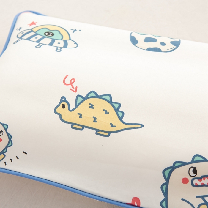 91家纺网 家纺一手货源 找家纺 萌番宝 A类新款60支长绒棉纯棉儿童枕套枕头 星际恐龙