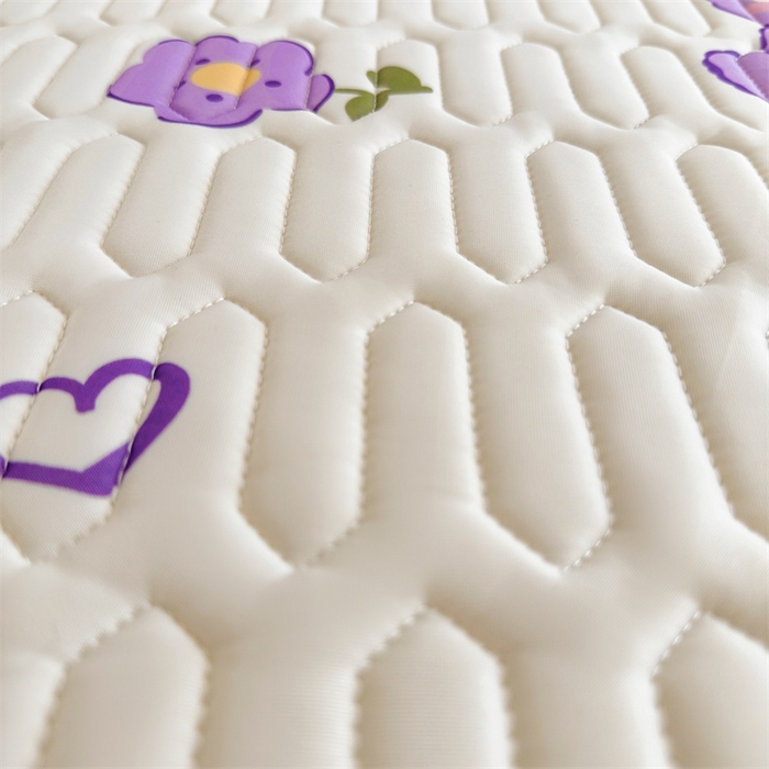 91家纺网 家纺一手货源 找家纺 雯豆2025夏季新品0.4乳胶凉席平铺款三件套凉感丝小清新印花席梦思床罩 乳胶凉席-妮娜兔