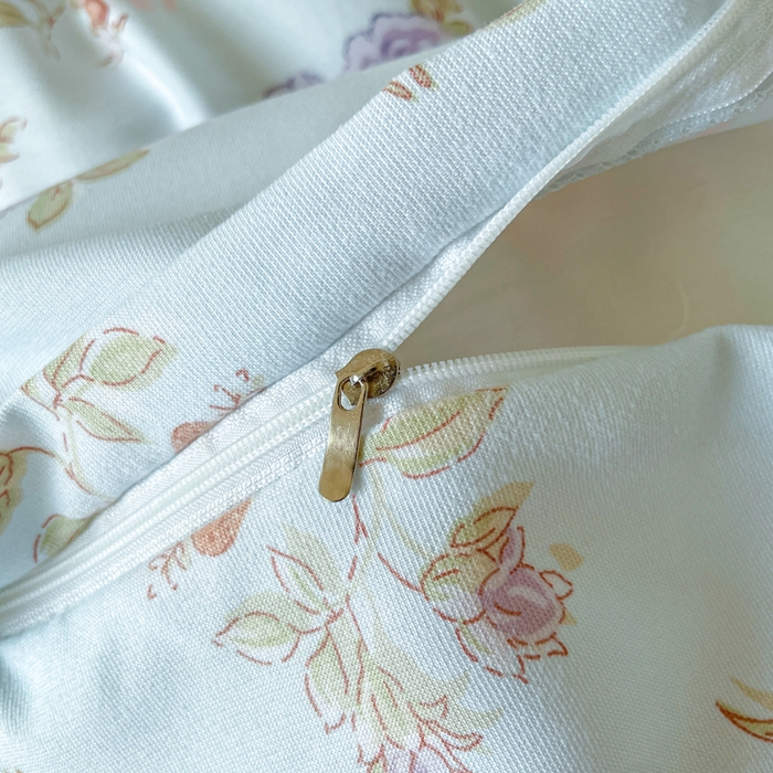 91家纺网 家纺一手货源 找家纺 诺梵家纺 2025新款有氧双层纱印花四件套 梅林春晓