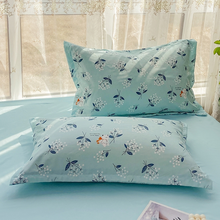 91家纺网 家纺一手货源 找家纺 鑫贝阳 2025新款亲肤水洗棉小花边印花夏被 绚熊