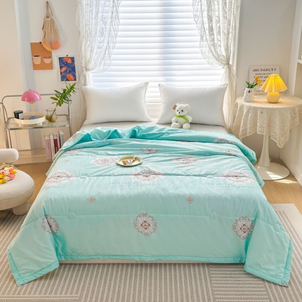 91家纺网 家纺一手货源 找家纺 （总）好欣怡家纺 2025新款生态棉夏被礼品被空调被直播引流款夏凉被子