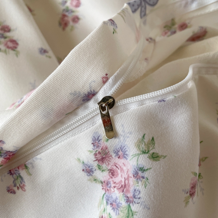 91家纺网 家纺一手货源 找家纺 诺梵家纺 2025新款有氧双层纱印花四件套 春不晚