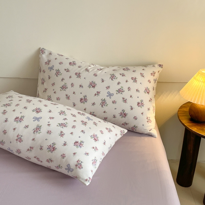 91家纺网 家纺一手货源 找家纺 诺梵家纺 2025新款有氧双层纱印花四件套 春不晚