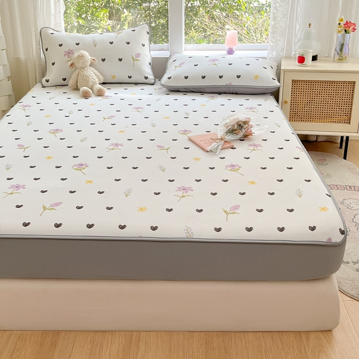 91家纺网 家纺一手货源 找家纺 星座家纺 2025新款大斜纹复合冰丝凉席-床笠款 奇妙幻想-床笠款