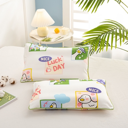 91家纺网 家纺一手货源 找家纺 （总）萌番宝2025A类新款60支长绒棉纯棉儿童枕套枕头枕头套40x60单只30x50内胆套