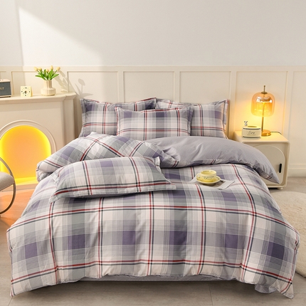 润淳 2025全棉正宗13376四件套精梳棉印花纯棉三件套13372全棉四件套 格致