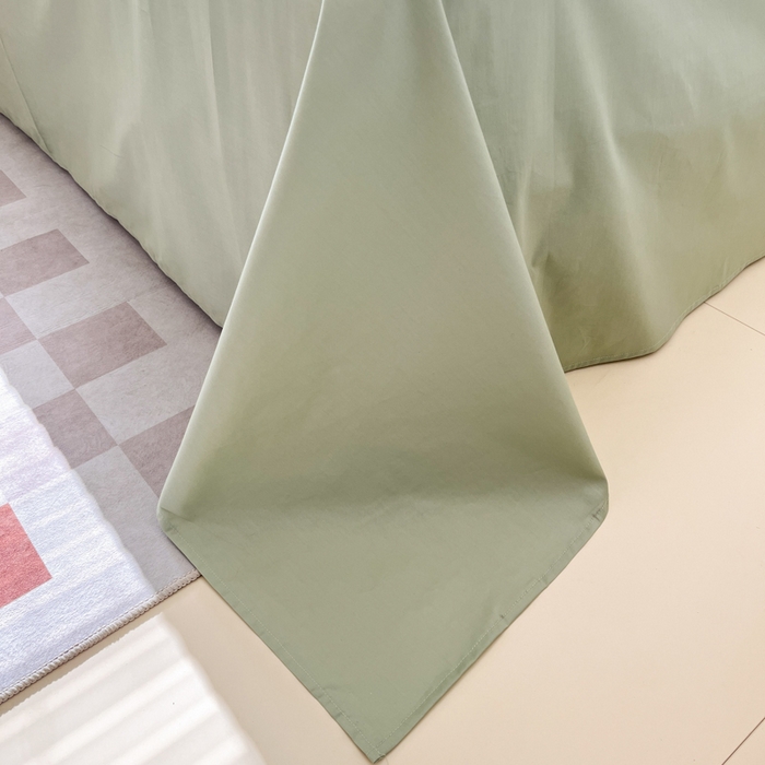 91家纺网 家纺一手货源 找家纺 宜代光年 2025新款全棉纯棉色织提花瑞拉系列四件套 瑞拉-绿