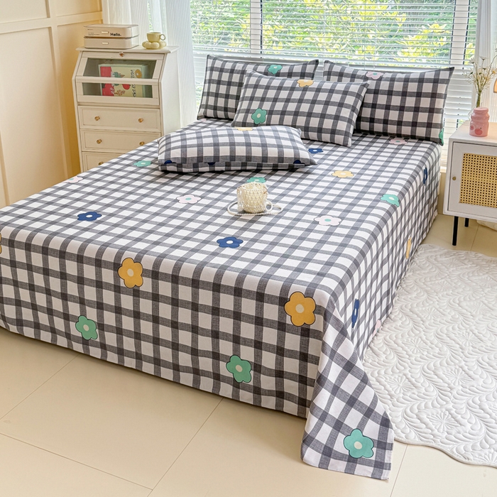 91家纺网 家纺一手货源 找家纺 仟网汇 2025新款老粗布床单粗布凉席老粗布单床单枕套单品 格调