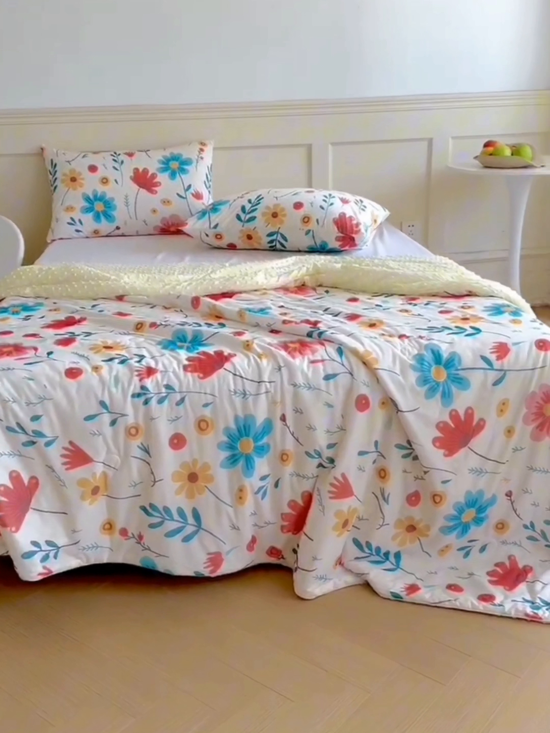 91家纺网 家纺一手货源 找家纺 绒梦里 2025新款A类小凉皮凉感冰豆豆夏被空调被 繁花