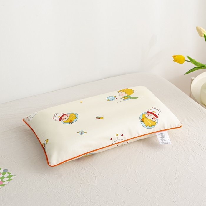 91家纺网 家纺一手货源 找家纺 萌番宝 A类新款60支长绒棉纯棉儿童枕套枕头 魔力王子卡其