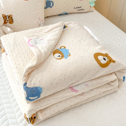 羚羊语2025新款A类凉感丝冰豆豆夏凉被 动物大会