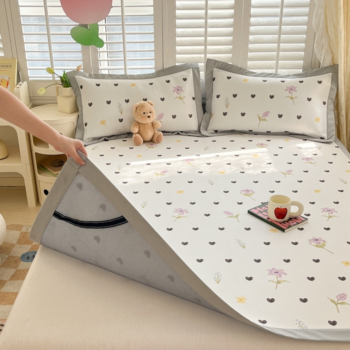 91家纺网 家纺一手货源 找家纺 星座家纺 2025新款大斜纹复合冰丝凉席-床席款 奇妙幻想