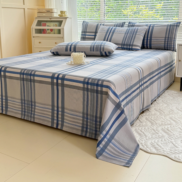 91家纺网 家纺一手货源 找家纺 仟网汇 2025新款老粗布床单粗布凉席老粗布单床单枕套单品 时尚空间