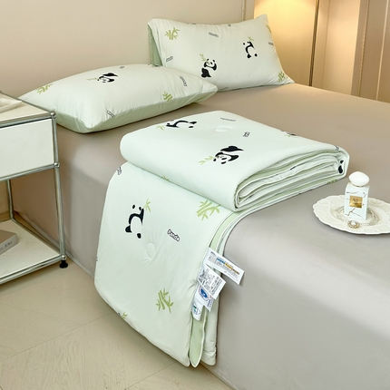 91家纺网 家纺一手货源 找家纺 （总）莱登卡奴 2025新款A类锦氨凉感被数码印花夏被