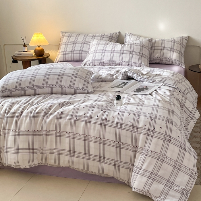 91家纺网 家纺一手货源 找家纺 诺梵家纺 2025新款有氧双层纱印花四件套 卢卡斯