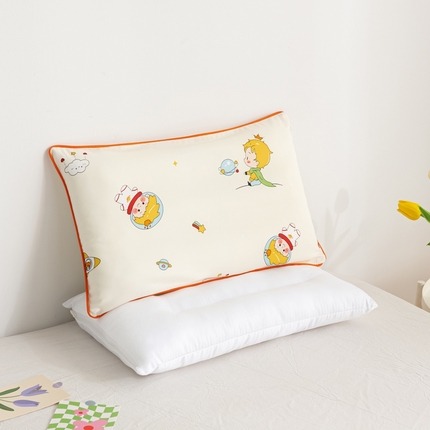 萌番宝A类新款60支长绒棉纯棉儿童枕套枕头枕头套40x60单只30x50内胆套 魔力王子卡其