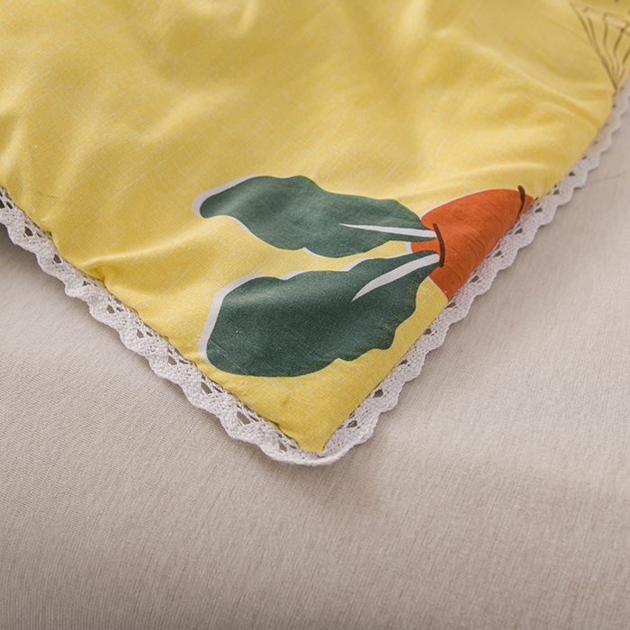 91家纺网 家纺一手货源 找家纺 鑫贝阳 2025新款亲肤水洗棉小花边印花夏被 萝卜兔