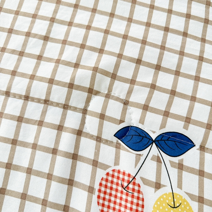 91家纺网 家纺一手货源 找家纺 好欣怡家纺 2026新款水洗棉夏被空调被被子被芯印花小清新夏凉被直播热款 水洗棉包边款-卡其樱桃